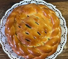 Пирог с капустой, яйцом и и ароматным укропом