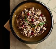 Лобио с грецкими орехами