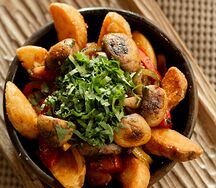 Оджахури с грибами