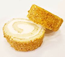 Медовый рулет со сливочно-сметанным кремом