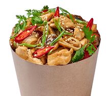 Острая лапша с курицей