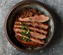 Утиная грудка с гречотто