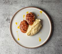 Куриные котлеты, картофельное пюре