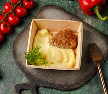 №2 Картофельное пюре с мясной котлетой