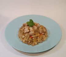 Тяхан с курицей