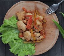 Филе куриное с овощами