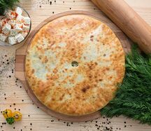 Осетинский пирог с сыром и капустой