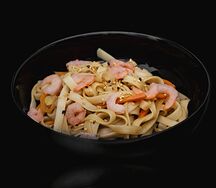 Удон с креветками и соусом Терияки
