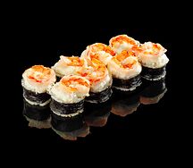 Запечённые с сырной шапкой и креветкой