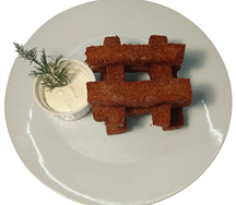 Гренки с чесночным соусом