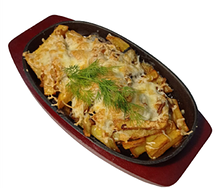Картофель, запеченный с грибами