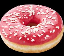 Донат клубничный