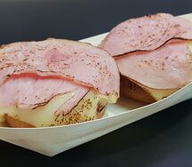 Пончики с сыром и ветчиной