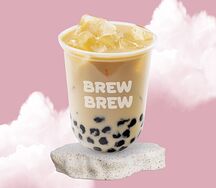 Genmaicha milk tea