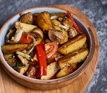 Оджахури с грибами