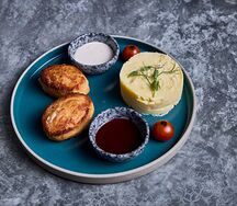 Котлеты из индейки с картофельным пюре