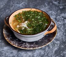 Куриный суп с домашней лапшой