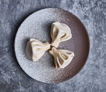 Хинкали с бараниной и тархуном