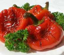 Перец болгарский на мангале
