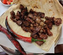 Шашлык из бараньей печени