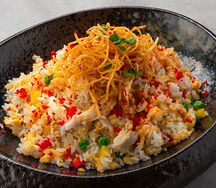 Жареный рис с крабом