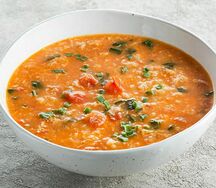 Овощной суп с клецками