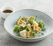 Разноцветные пельмени