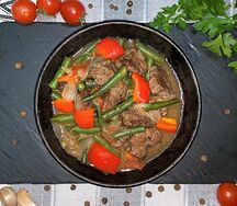 Гуляш по-Венгерски с картошкой