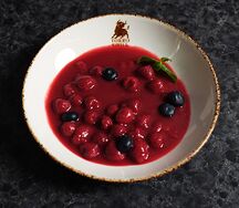 Малиновый суп с ягодами