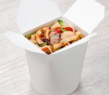 Удон с курицей под соусом терияки
