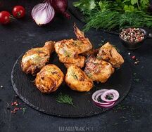 Шашлык из курицы ассорти