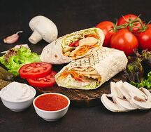 Шаурма Овощная с маринованными грибами