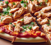 Пицца с куриным рулетом