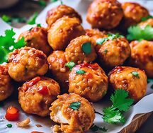 Шарики с курицей