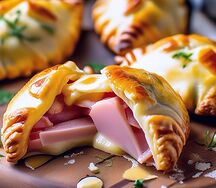 Чебуреки с ветчиной и сыром