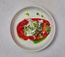 Печеный перец рамиро со страчателлой