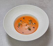 Тыквенный крем-суп с Том ям и лемонграссом