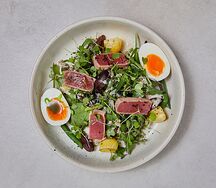 Нисуаз с тунцом и картофелем конфи