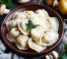 Вареники с картошкой и грибами