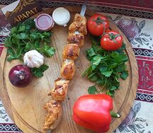 Шашлык из куриной грудки
