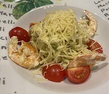 Паста с Тигровыми креветками