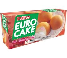 Бисквитные пирожные с клубничной начинкой Euro Cake