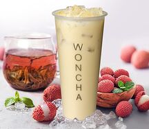 Жасминовый молочный чай с личи