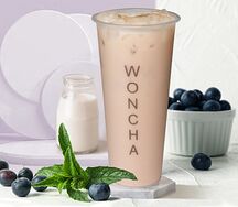 Молочный жасминовый чай с черникой