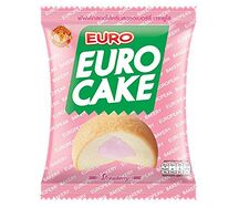 Бисквитное пирожное с клубничной начинкой Euro Cake