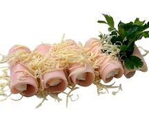 Рулетики из ветчины