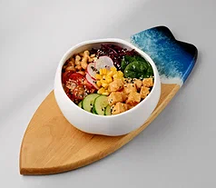 Поке с тофу в соусе сладкий чили и цитрус терияки