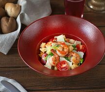 Салат Цезарь с креветками
