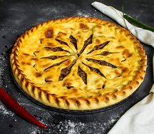 Пирог с мясом и картошкой