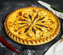 Пирог с мясом и картошкой